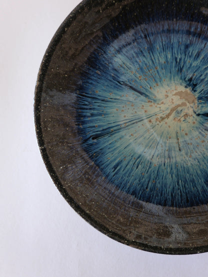 小野象平 青灰釉 8寸皿 B