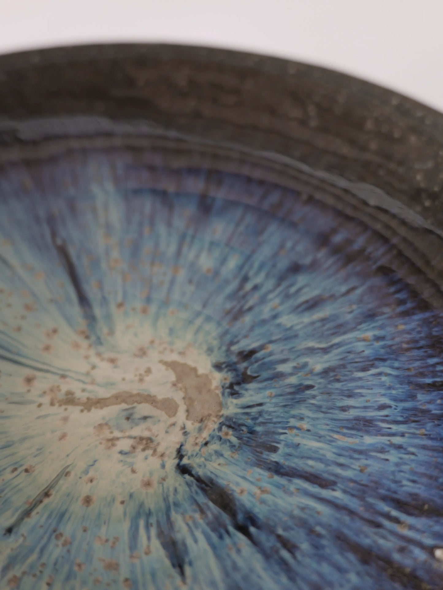 小野象平 青灰釉 8寸皿 B