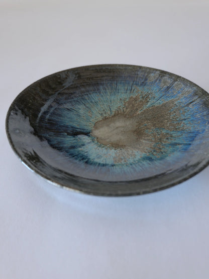 小野象平 青灰釉 8寸皿 C