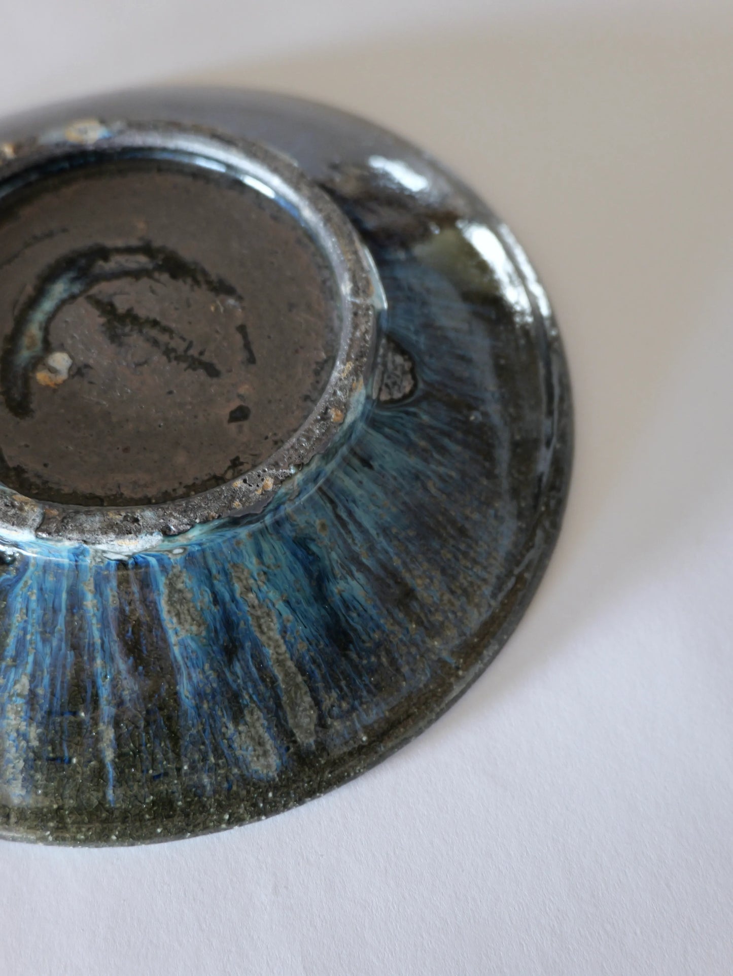 小野象平 青灰釉 8寸皿 C