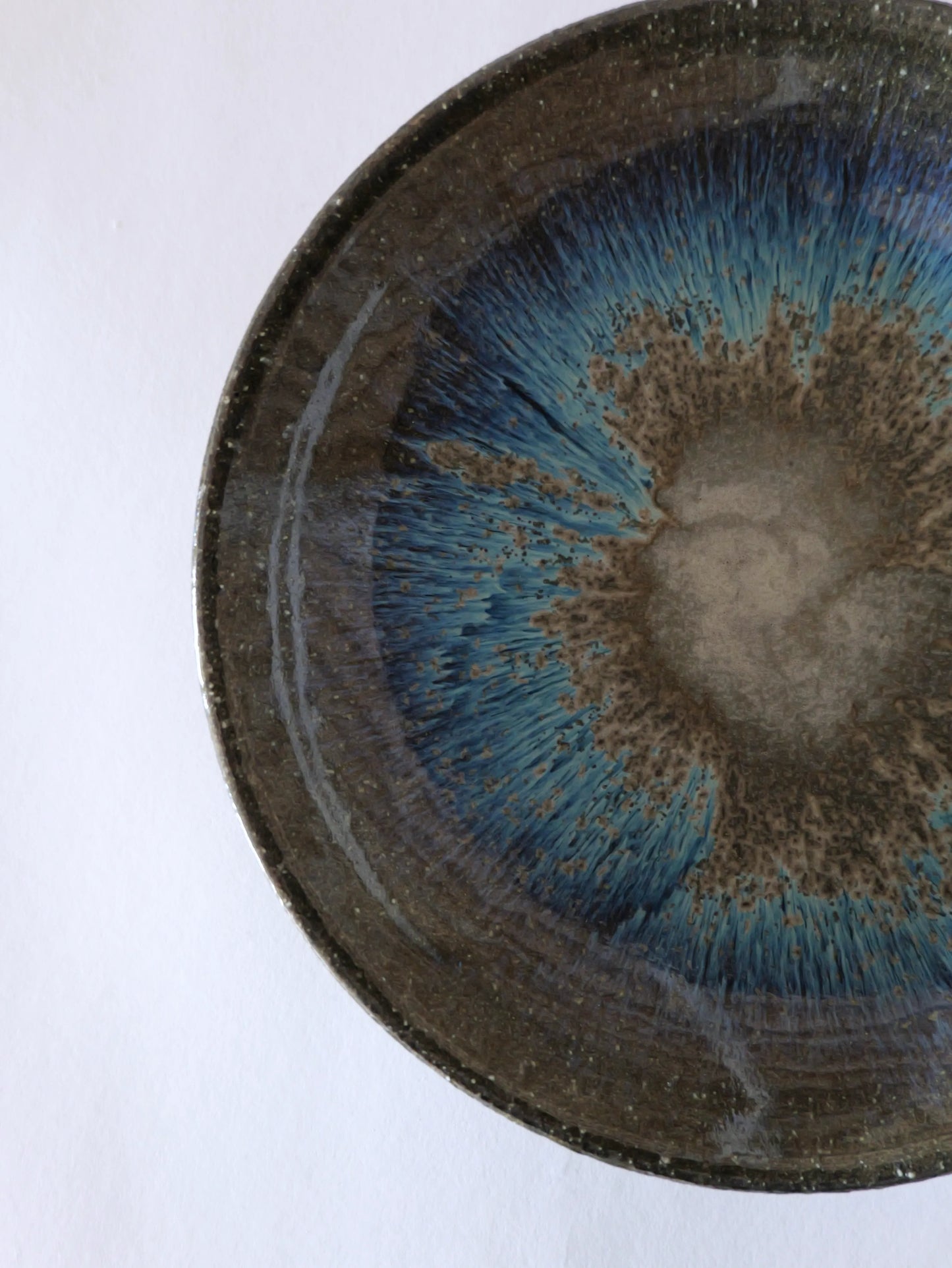 小野象平 青灰釉 8寸皿 D