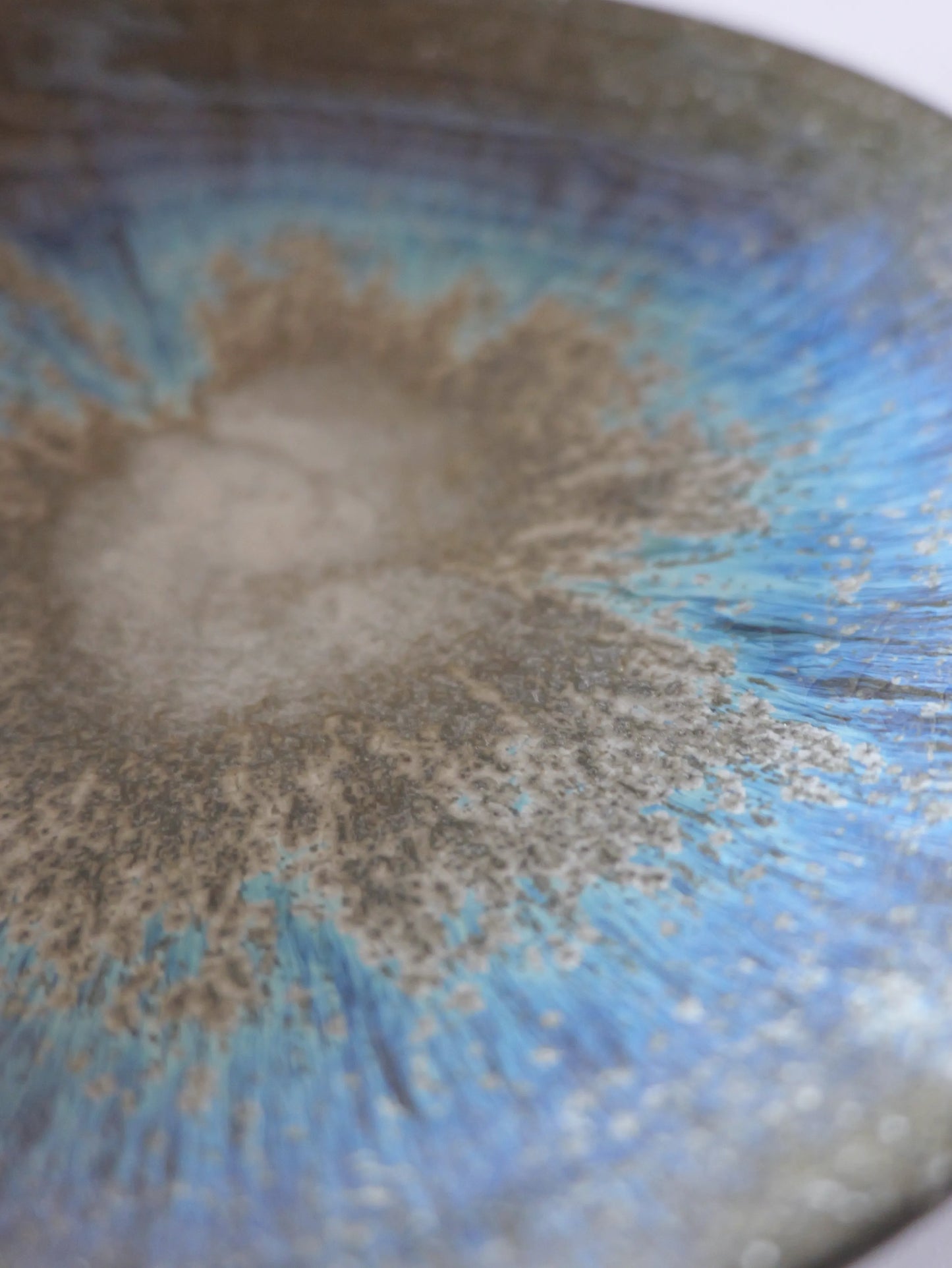 小野象平 青灰釉 8寸皿 D