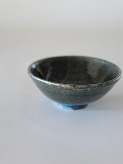 小野象平 青灰釉 飯碗 A