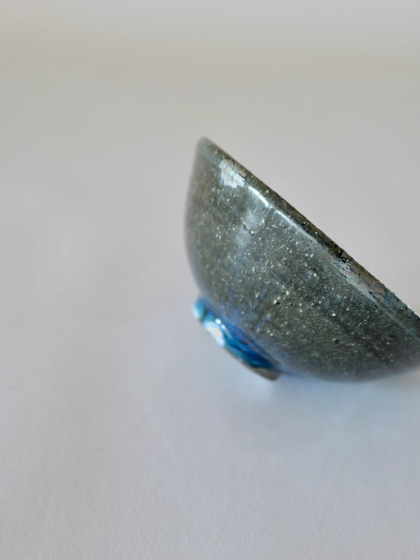 小野象平 青灰釉 飯碗 B