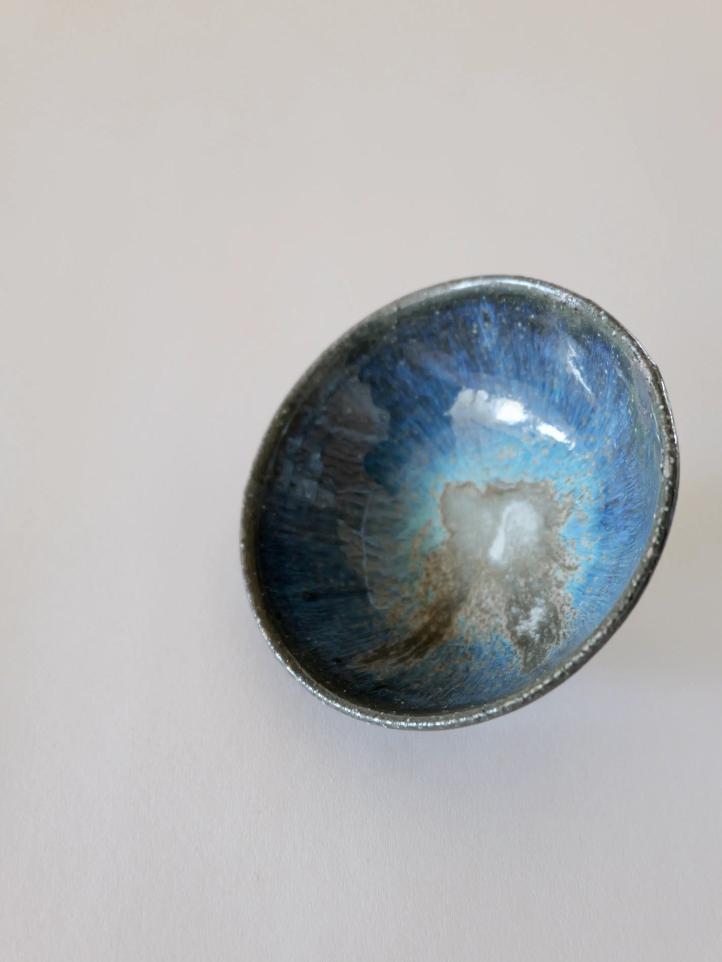 小野象平 青灰釉 飯碗 C