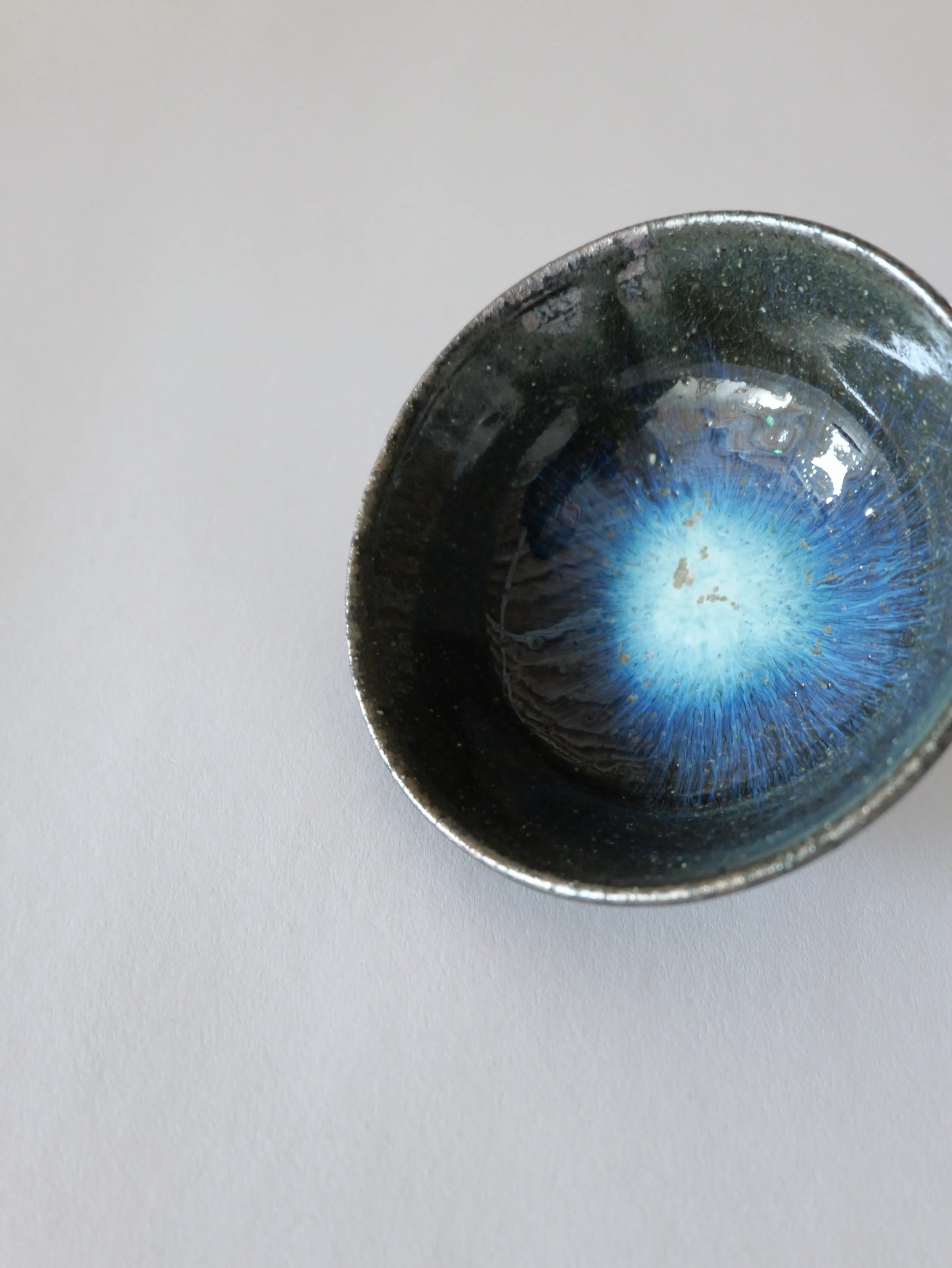 小野象平 青灰釉 飯碗 E