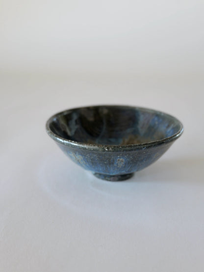 小野象平 青灰釉 飯碗 F