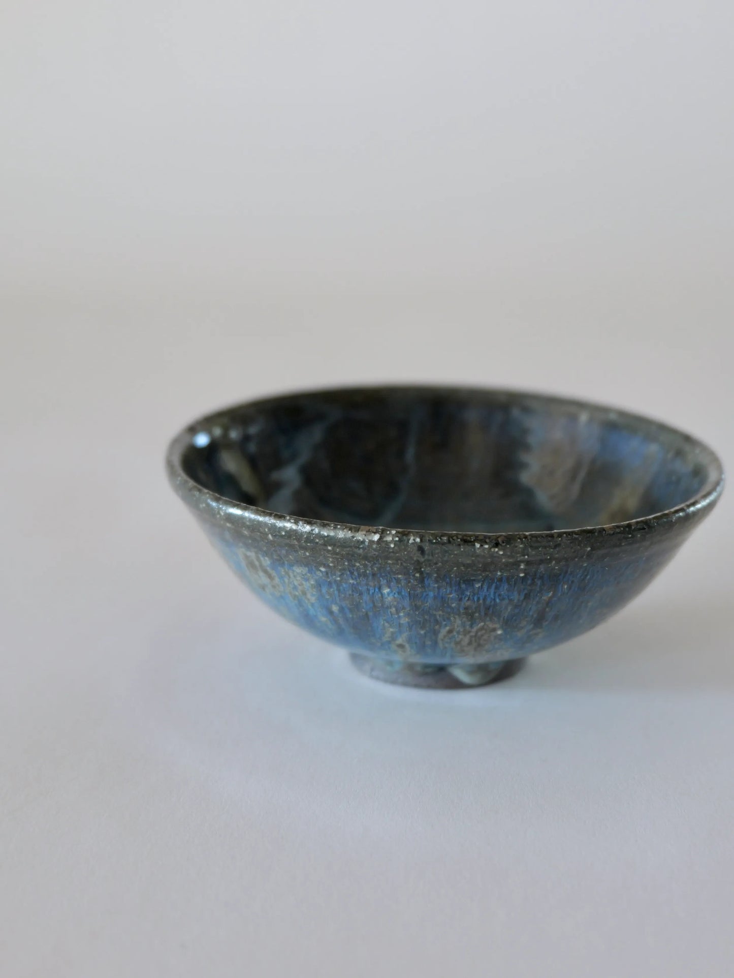 小野象平 青灰釉 飯碗 J