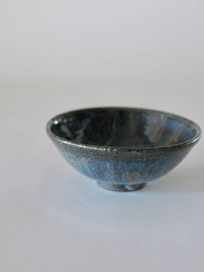 小野象平 青灰釉 飯碗 J