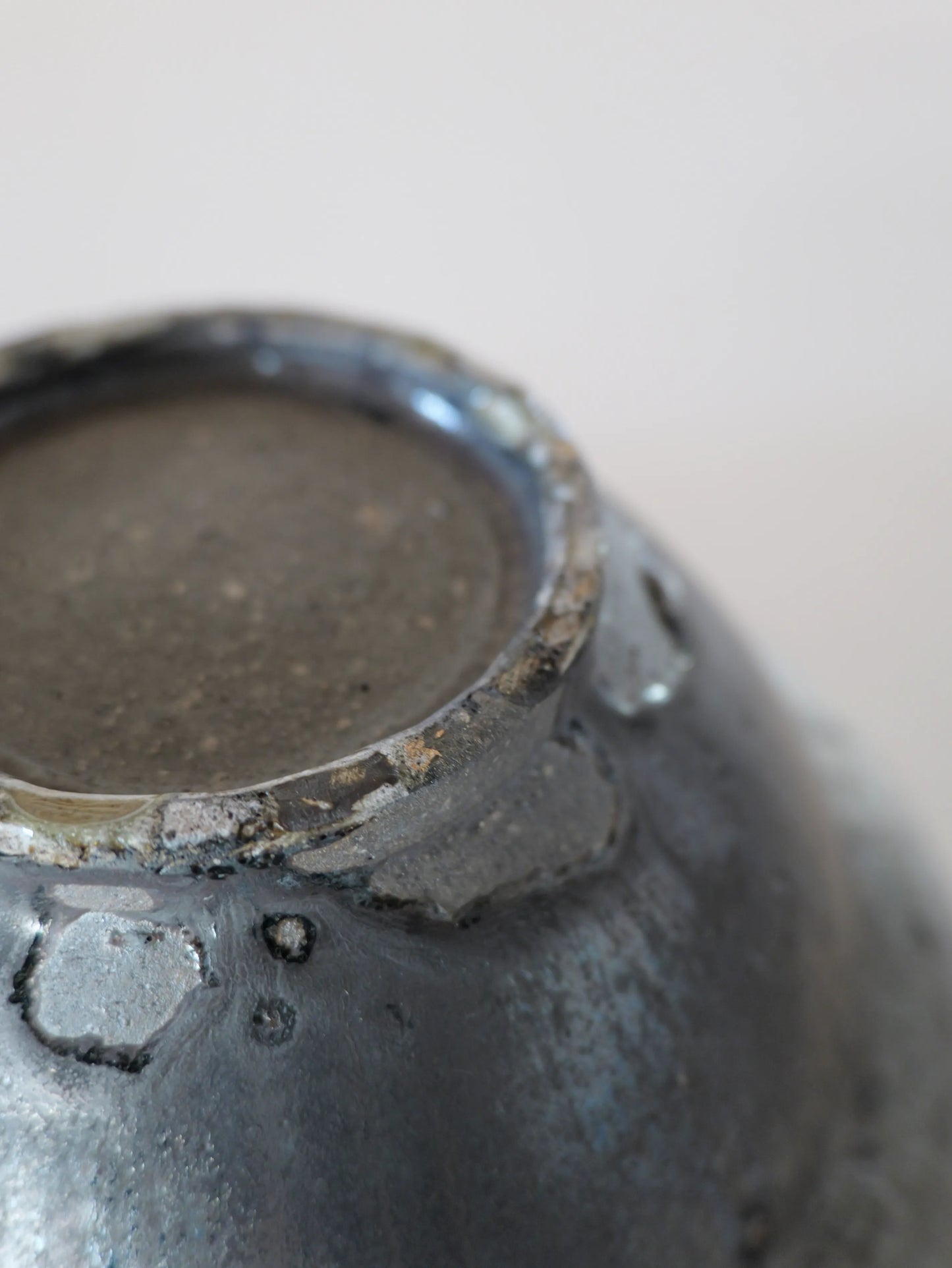 小野象平 黒志野 リムボウル(大) B