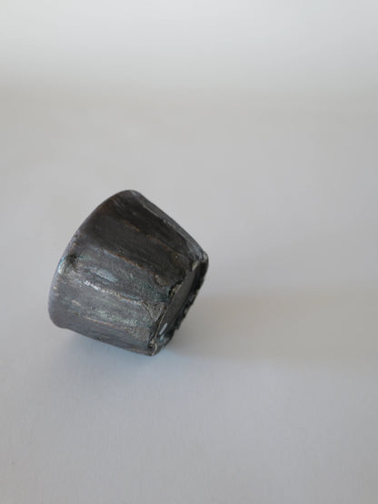 小野象平 黒志野 蕎麦猪口 D