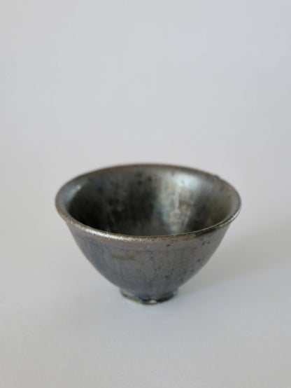 小野象平 黒志野 丸湯呑み B