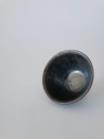 小野象平 黒志野 丸湯呑み D