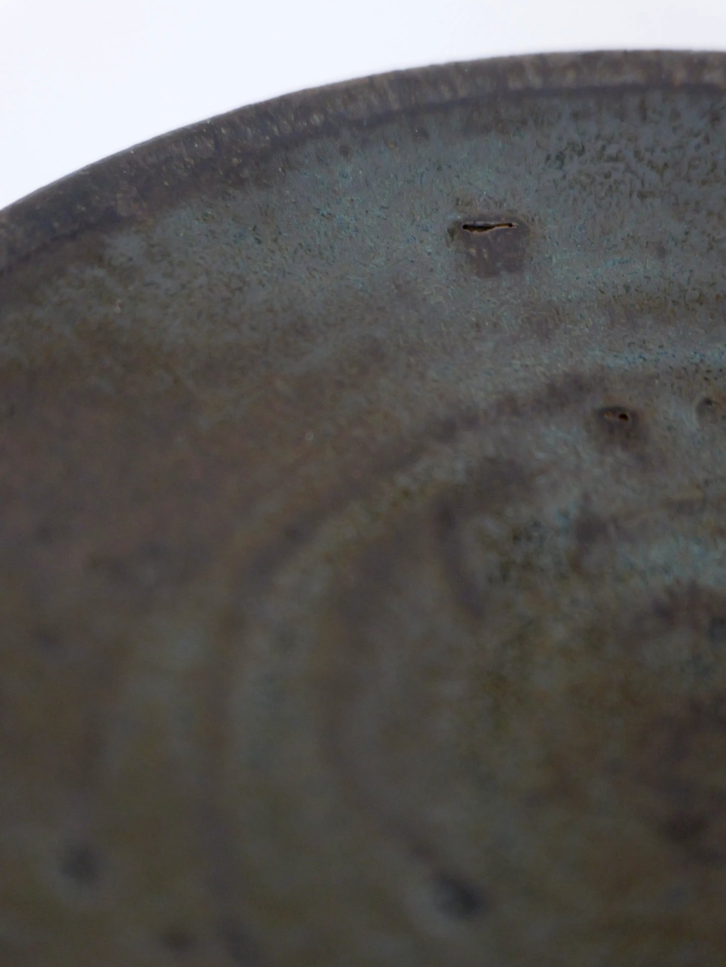 小野象平 黒志野 7寸皿 A