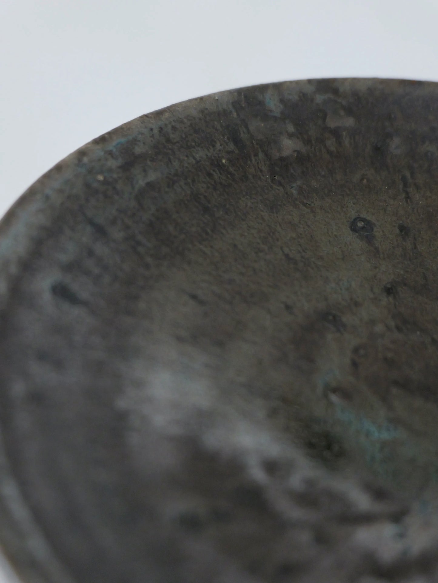 小野象平 黒志野 7寸皿 B