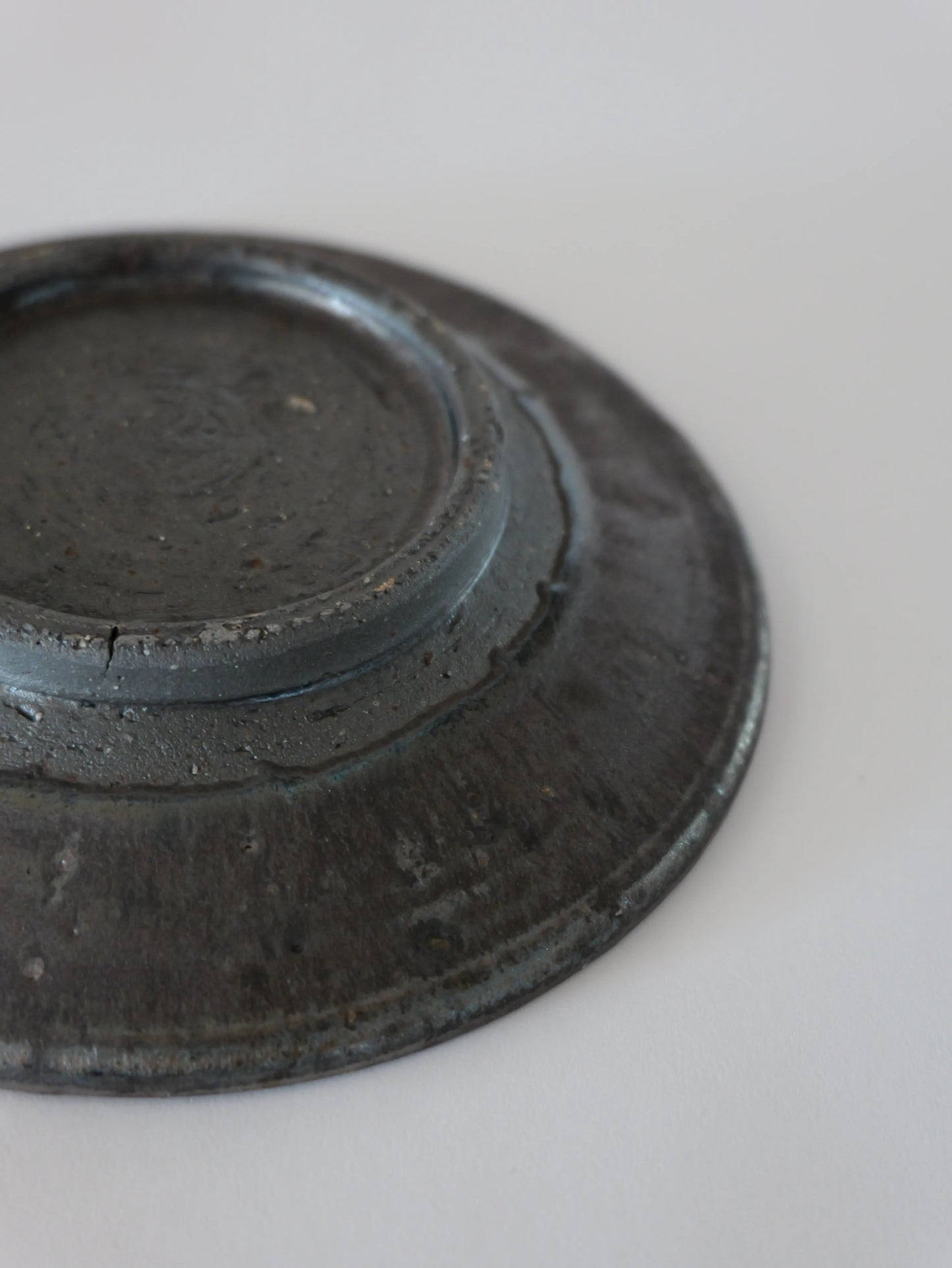 小野象平 黒志野 7寸皿 B