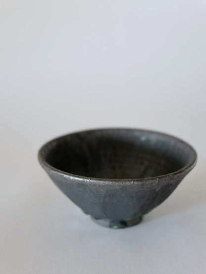 小野象平 黒志野 飯碗 D