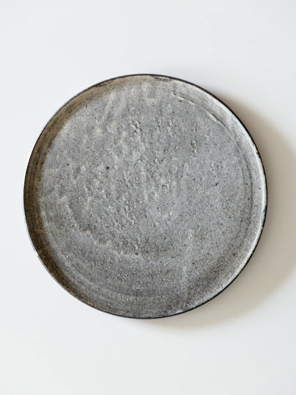 山田隆太郎 フラットプレート8寸・グレー A