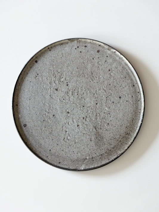 山田隆太郎 フラットプレート8寸・グレー B