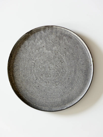 山田隆太郎 フラットプレート8寸・グレー C