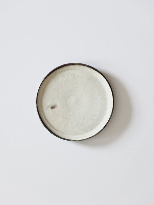 山田隆太郎 フラットプレート5寸・白 D