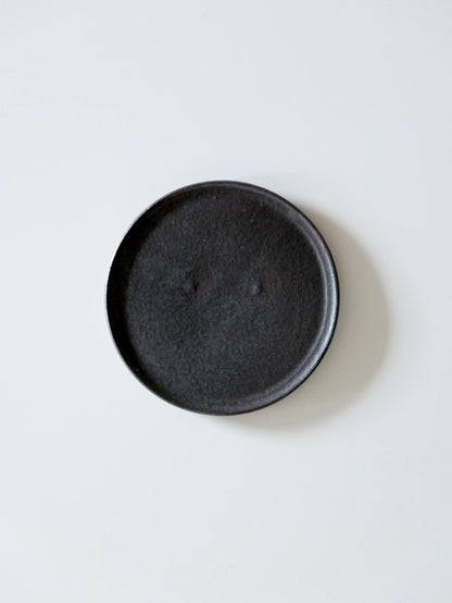 山田隆太郎 フラットプレート5寸・黒 B