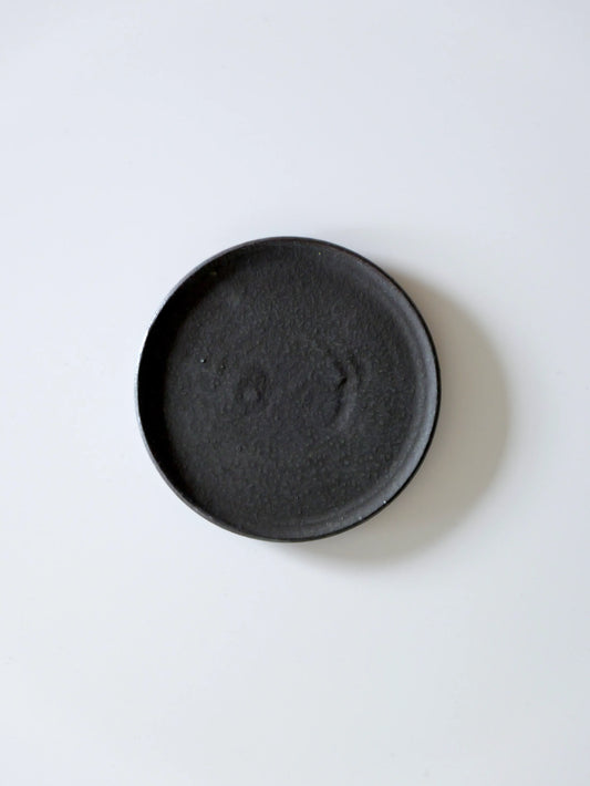 山田隆太郎 フラットプレート5寸・黒 C