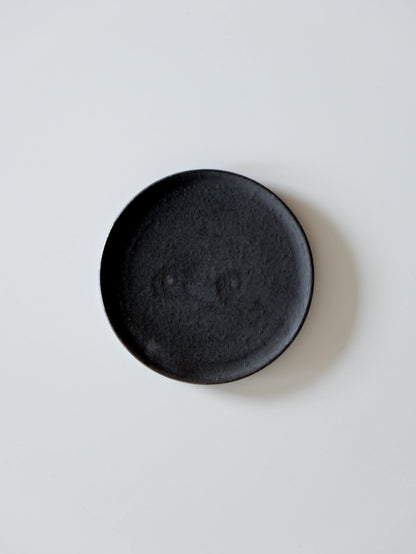 山田隆太郎 フラットプレート5寸・黒 E