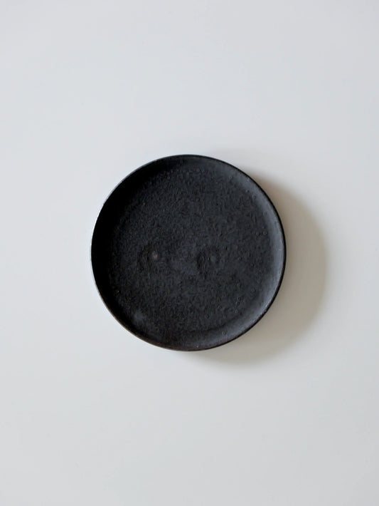 山田隆太郎 フラットプレート5寸・黒 E