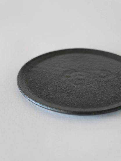 山田隆太郎 フラットプレート5寸・黒 D