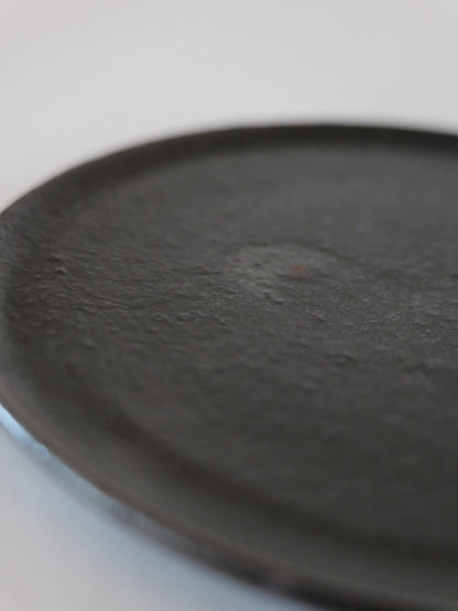 山田隆太郎 フラットプレート5寸・黒 E