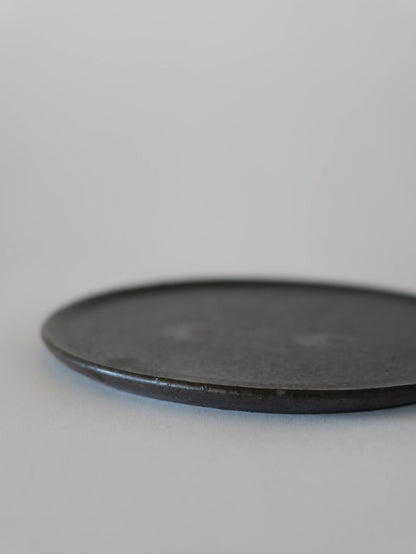 山田隆太郎 フラットプレート5寸・黒 E