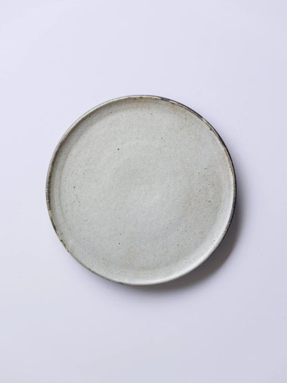 山田隆太郎 粉引 フラットプレート20cm C