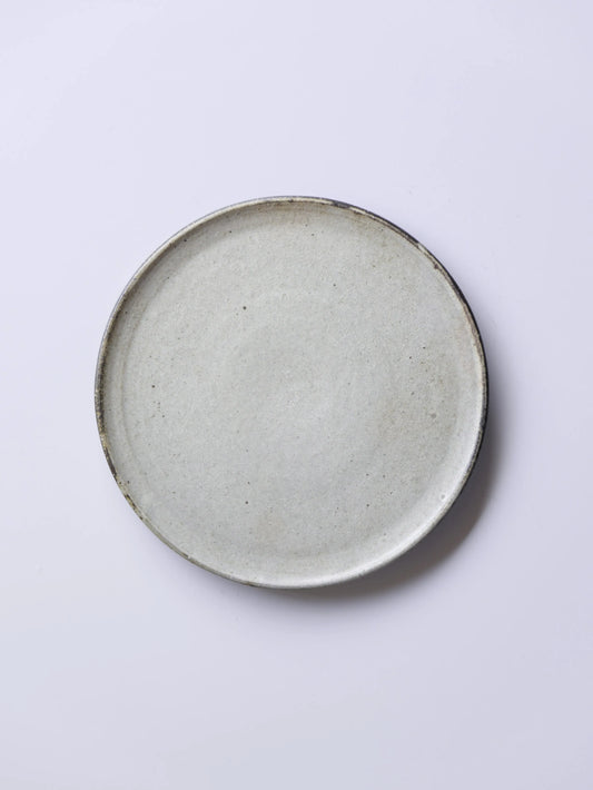 山田隆太郎 粉引 フラットプレート20cm C