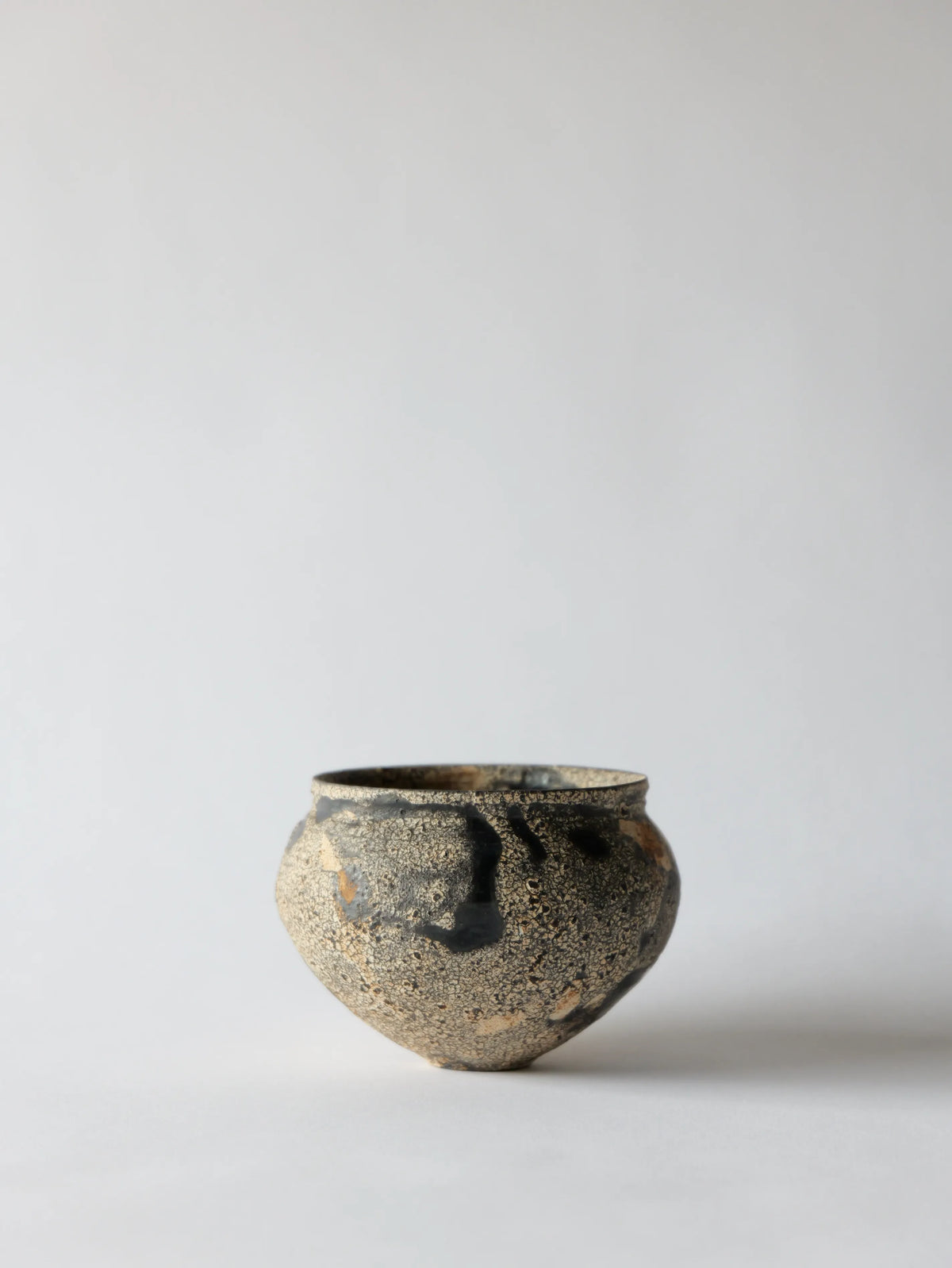 二階堂明弘 玉殻 花器 黄 (NO.14)