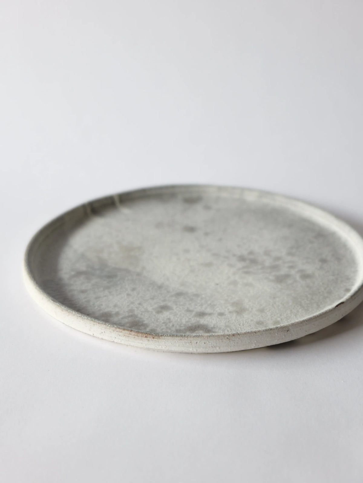 野口悦士 7寸平皿 白 A