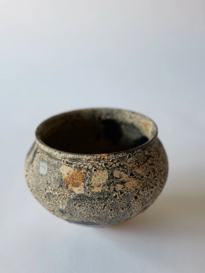二階堂明弘 玉殻 花器 黄 (NO.14)